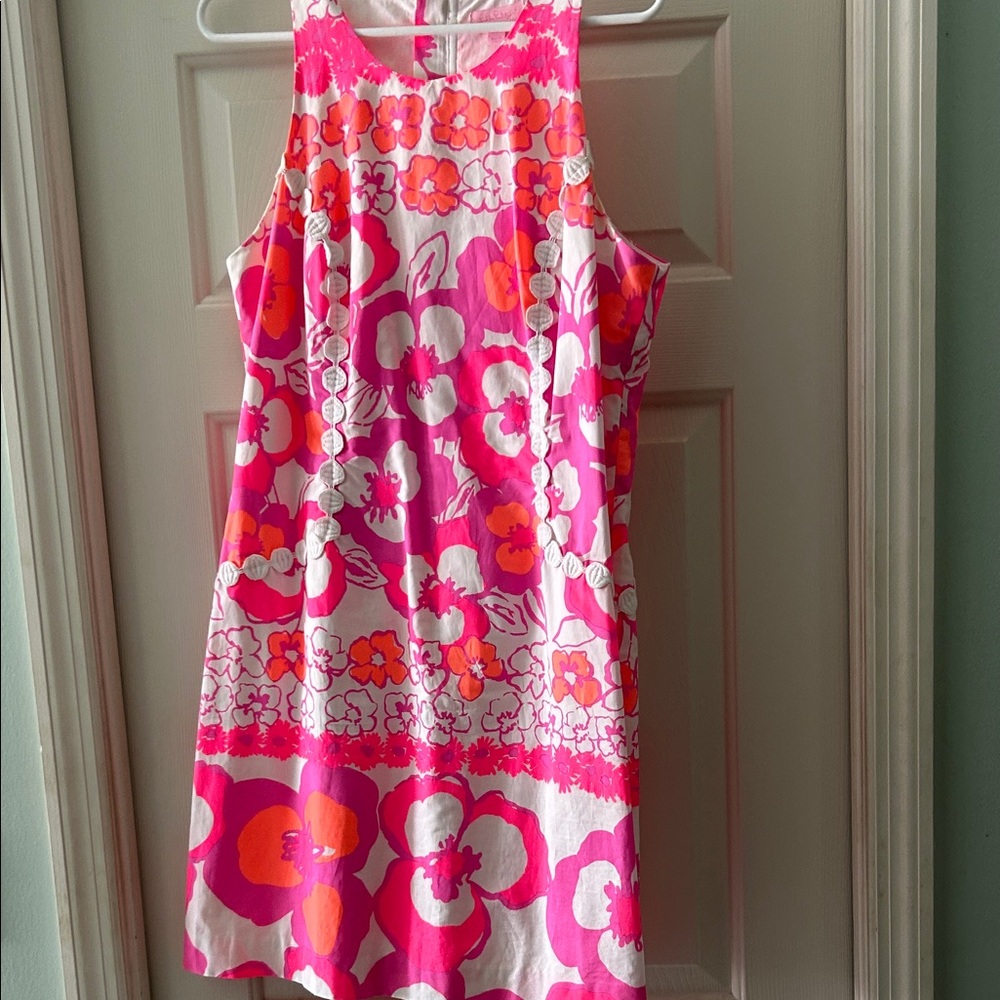 Lilly Pulitzer Vibrant Pink and white Dress